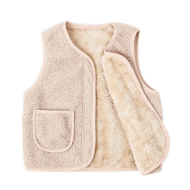 Gilet – Warm en Comfortabel Lamswol Look, Ideaal voor Koude Dagen – Geschikt voor Baby's en Kinderen 10