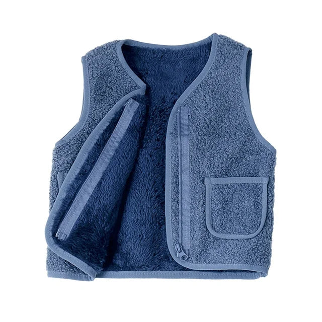 Gilet – Warm en Comfortabel Lamswol Look, Ideaal voor Koude Dagen – Geschikt voor Baby's en Kinderen 8