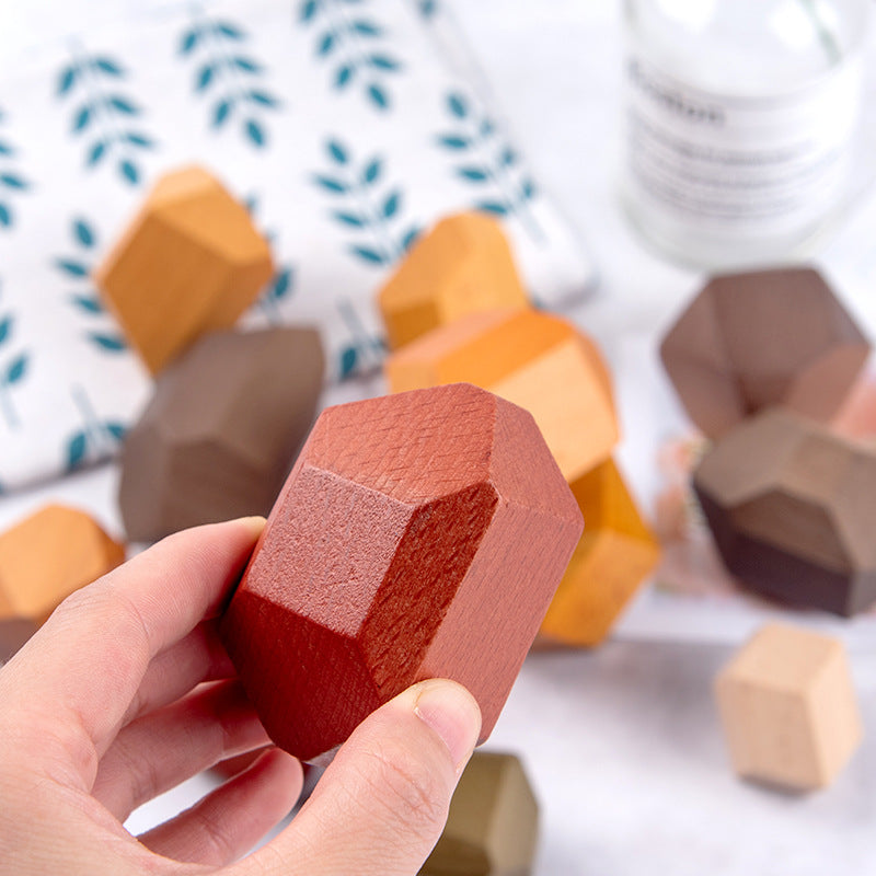 Houten Bouwstenen – Duurzaam Hout, Montessori Inspiratie – Speelgoed Voor 2 en 3 Jaar 2