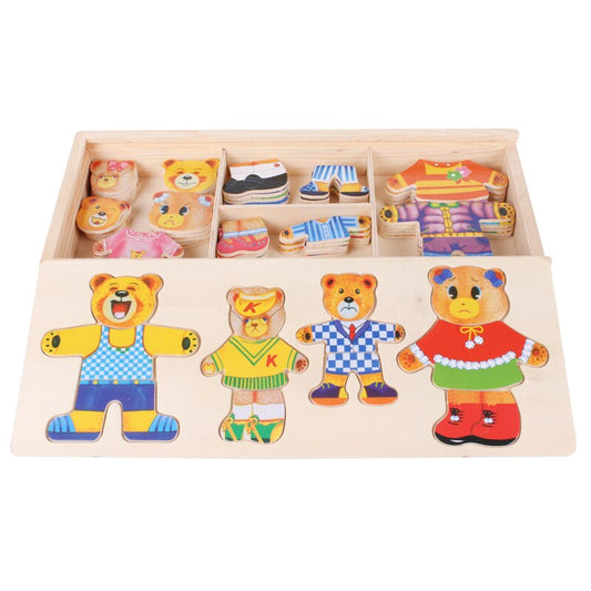 Houten Puzzel – Duurzaam Beukenhout, 100 Outfit Combinaties – Geschikt voor Kinderen vanaf 2 Jaar-5