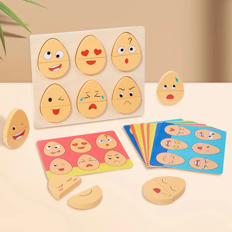 Houten Emotiepuzzel – Educatief Speelgoed voor Emotioneel Begrip – Duurzaam Hout, Ideaal voor Kinderen 6