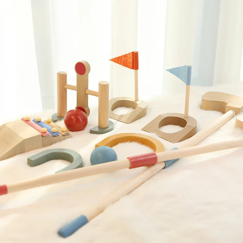 Houten Golfspel – Educatief Buitenspeelgoed voor Peuters en Kleuters – Veilig en Duurzaam Hout 4