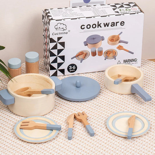 Houten Keukenaccessoires Set – Educatief Speelgoed voor Creatieve Koks – Duurzaam en Veilig Hout 1