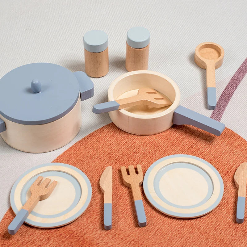 Houten Keukenaccessoires Set – Educatief Speelgoed voor Creatieve Koks – Duurzaam en Veilig Hout 2