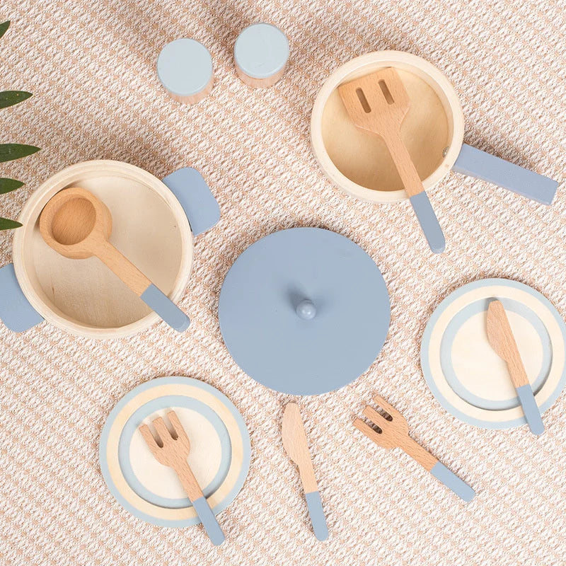 Houten Keukenaccessoires Set – Educatief Speelgoed voor Creatieve Koks – Duurzaam en Veilig Hout 4