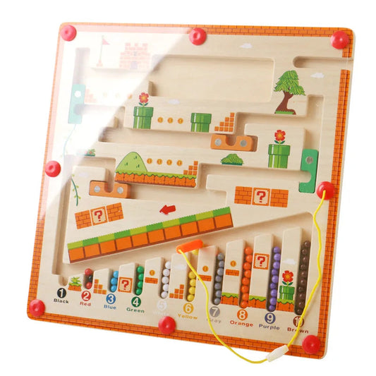 Houten Magnetische Puzzel – Stimuleert Creativiteit en Probleemoplossend Vermogen – Veilig en Leerzaam 0