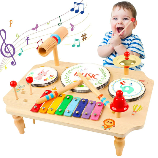 Houten Muziekinstrumenten Set – Duurzaam Hout, Stimuleert Creativiteit en Motorische Vaardigheden 5