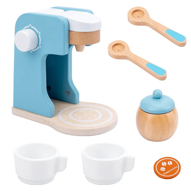 Houten Speelkeuken – Realistisch Keukentje van Hout met Koffiezetapparaat en Broodrooster 14