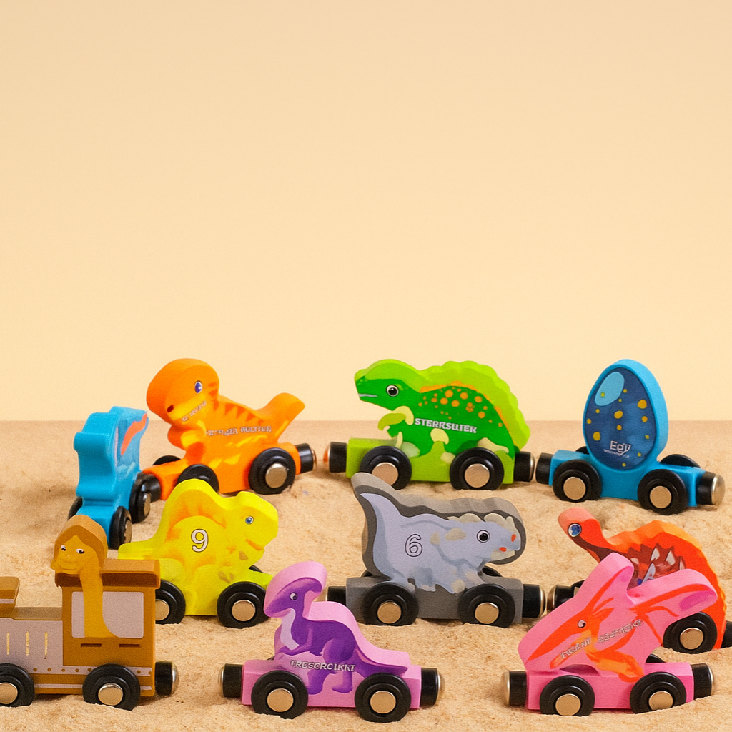 Houten Treinspeelgoed – Magnetische Verbindingen, Creatieve Kleuren – Veilig en Duurzaam Speelgoed voor Kinderen 13