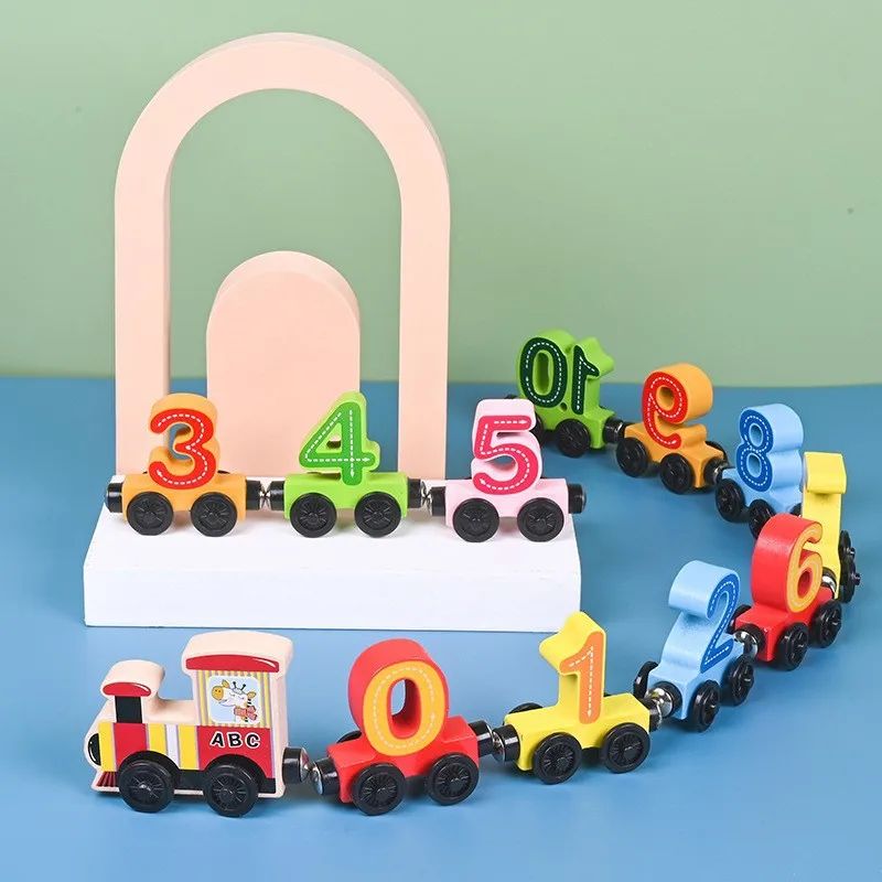 Houten Treinspeelgoed – Magnetische Verbindingen, Creatieve Kleuren – Veilig en Duurzaam Speelgoed voor Kinderen 7
