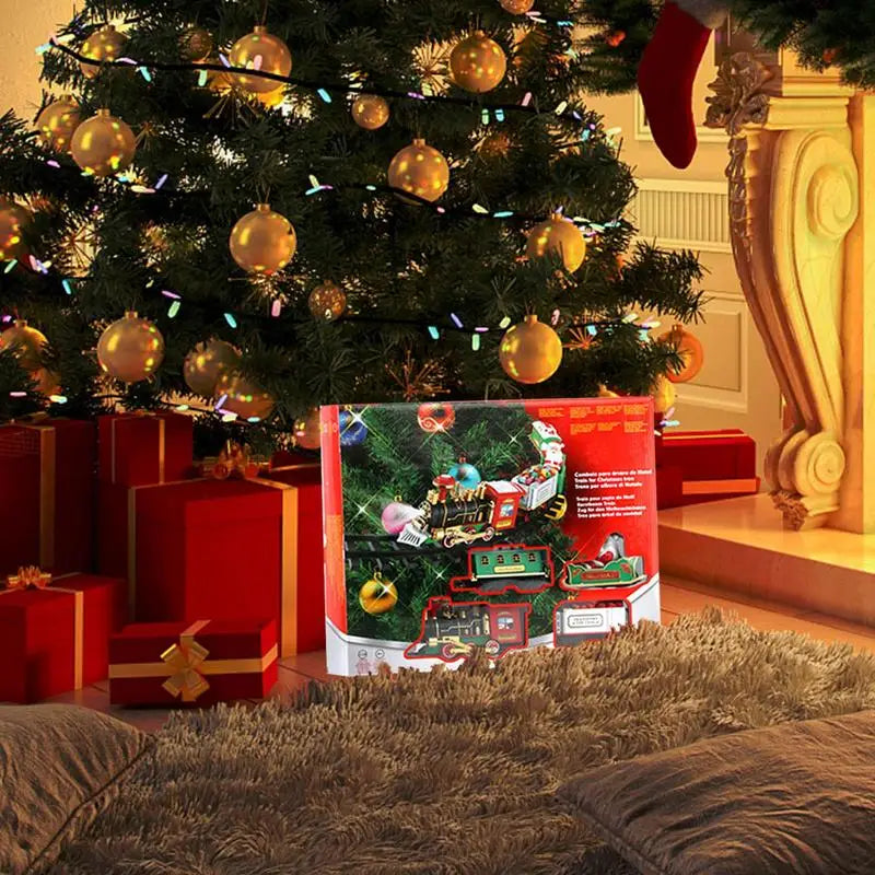 Kerstdecoratie – Houten Kersttrein voor Feestdagen, Duurzaam Ontwerp, 60 cm – Betoverend voor Elk Huis 1
