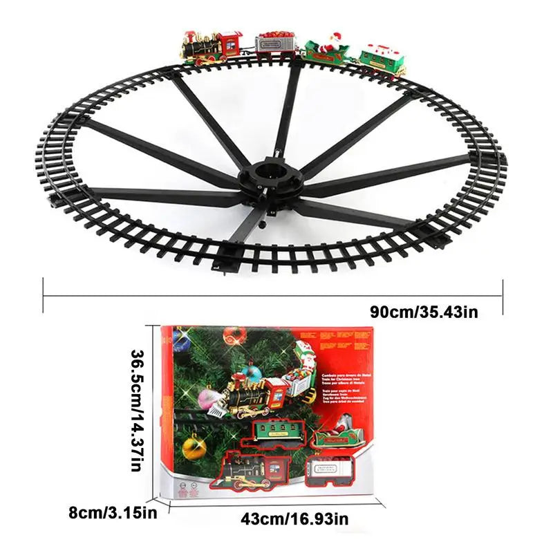Kerstdecoratie – Houten Kersttrein voor Feestdagen, Duurzaam Ontwerp, 60 cm – Betoverend voor Elk Huis 4