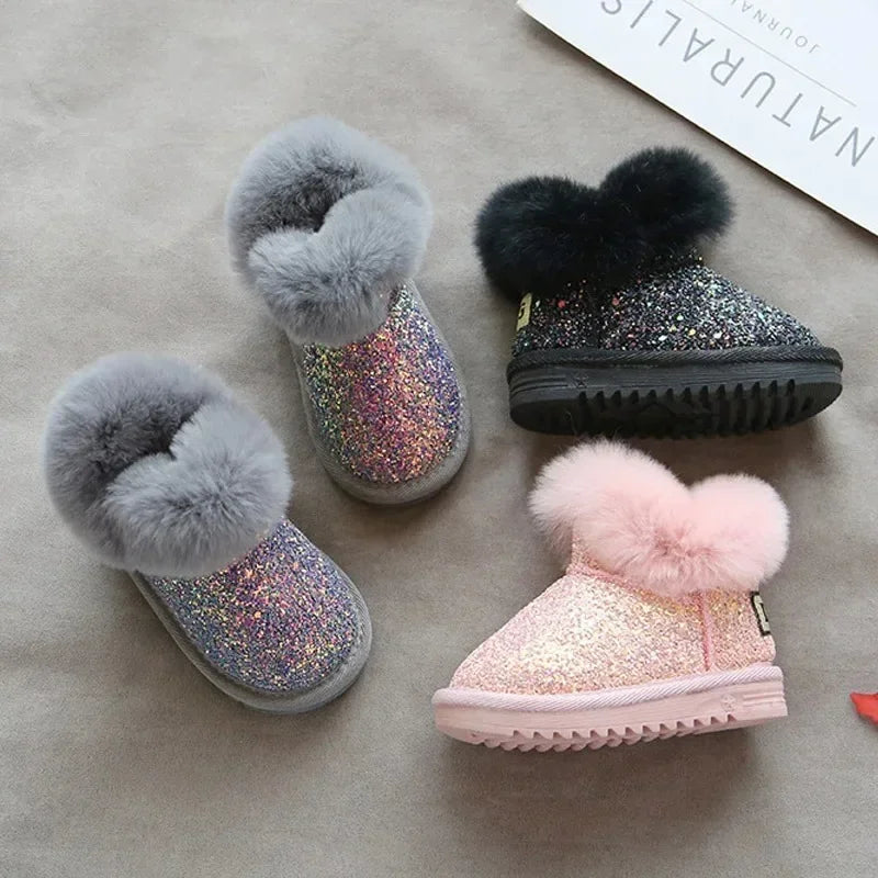 Kinder Winterschoenen – Warm en Comfortabel met Glitter Accenten – Duurzame Materialen voor Koude Dagen 1