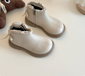 Kinderlaarsjes – Warme PU-Leren Boots met Ritssluiting en Antislipzool voor Actieve Kinderen 6