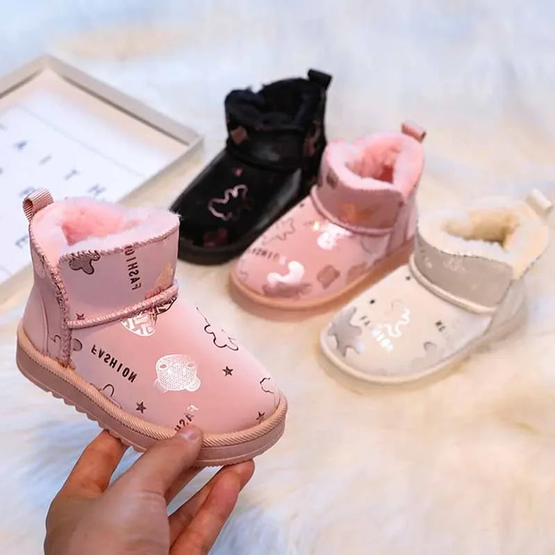 Kinderschoenen – Waterdichte Snowboots met Trendy Print – Ideaal voor Winteravonturen 1