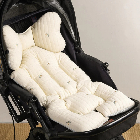Kinderwagen Kussen – Zacht Ademend Materiaal, Ondersteuning voor Hoofd en Rug – Geschikt voor Standaard Kinderwagens 1