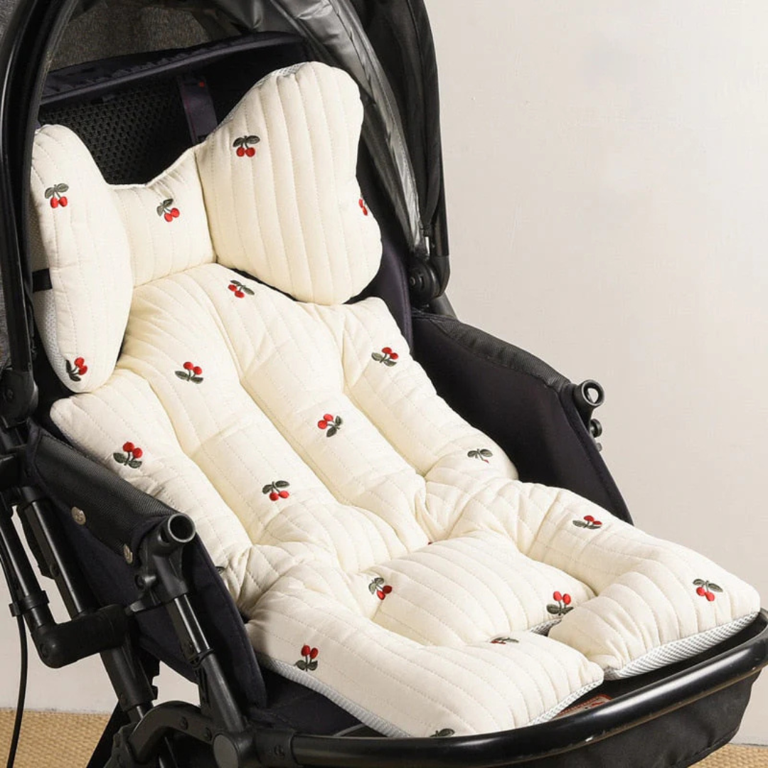 Kinderwagen Kussen – Zacht Ademend Materiaal, Ondersteuning voor Hoofd en Rug – Geschikt voor Standaard Kinderwagens 2