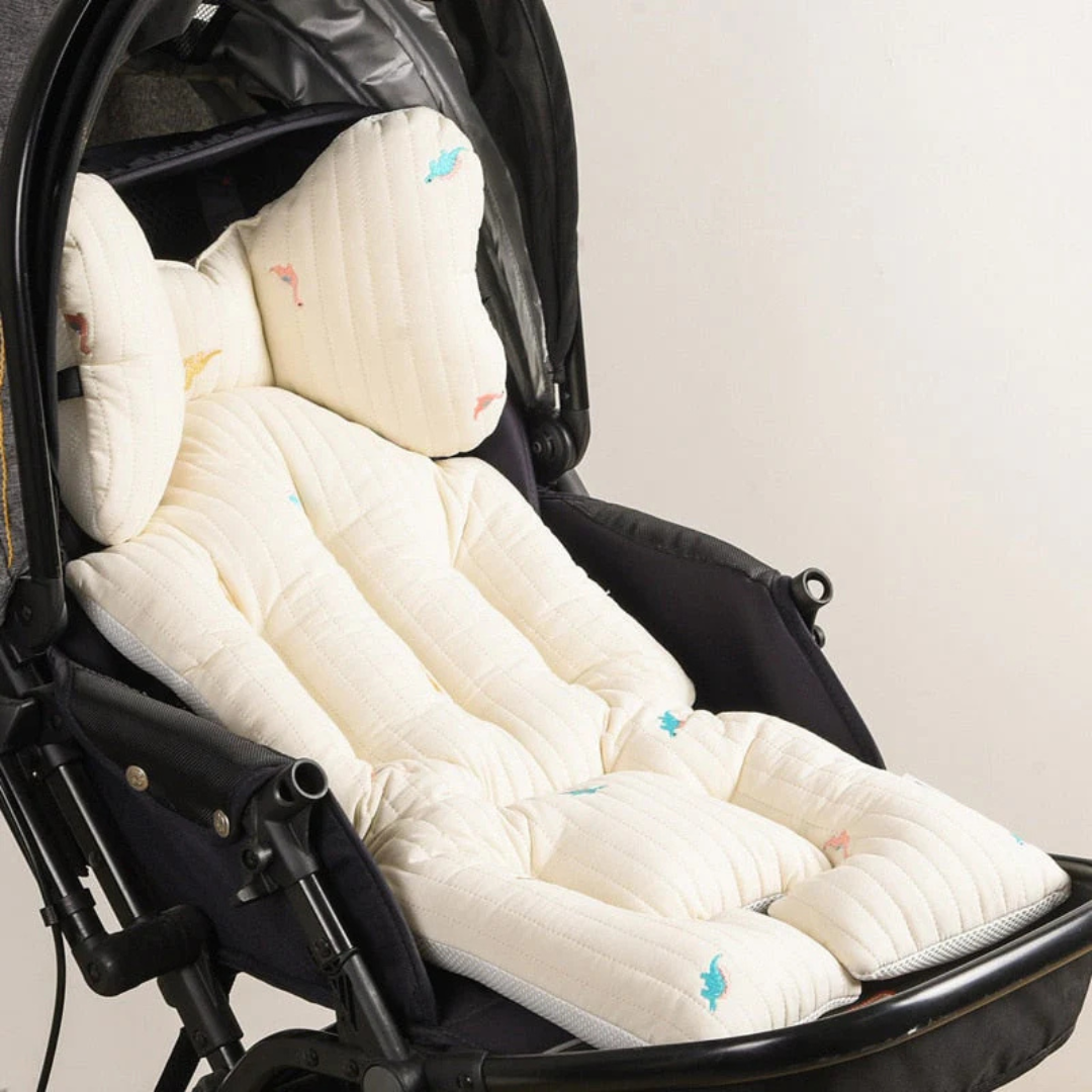 Kinderwagen Kussen – Zacht Ademend Materiaal, Ondersteuning voor Hoofd en Rug – Geschikt voor Standaard Kinderwagens 5