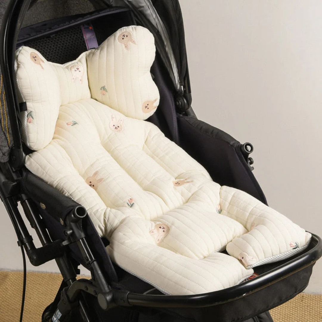 Kinderwagen Kussen – Zacht Ademend Materiaal, Ondersteuning voor Hoofd en Rug – Geschikt voor Standaard Kinderwagens 6