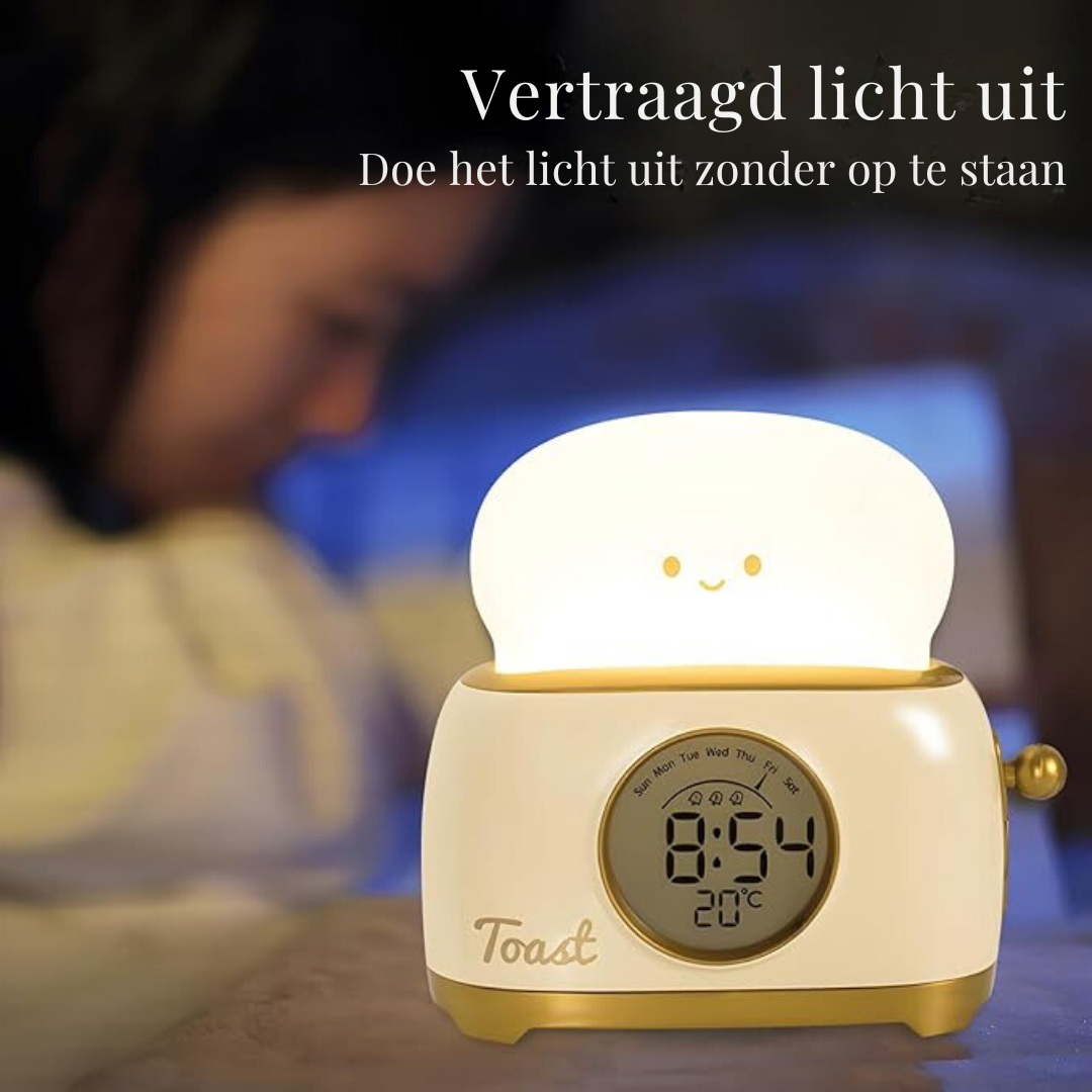 Kinderwekker met Nachtlampje – Dimbare LED, Oplaadbaar, Kindvriendelijk Design, Veilig Materiaal 6