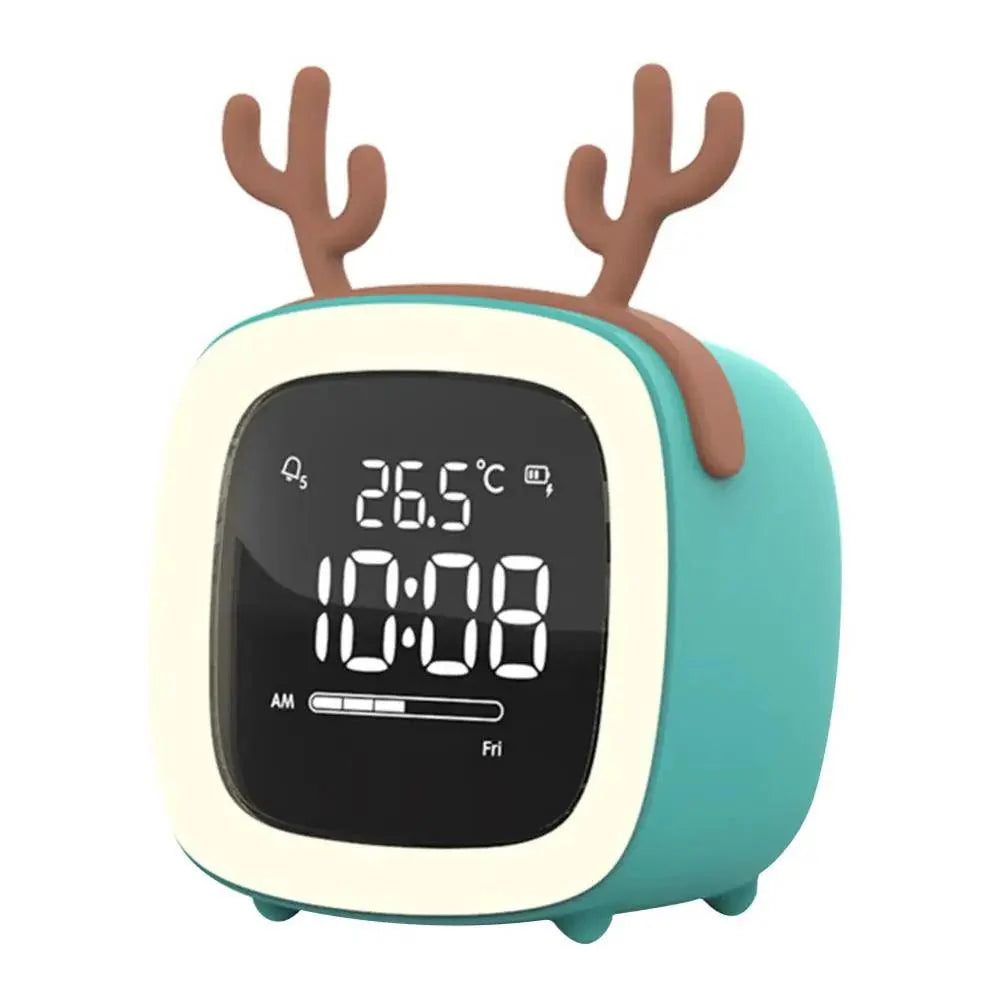 LED Wekkerlamp – Schattig Konijnontwerp met Oplaadbare Batterij en Nachtlampfunctie – Ideaal voor Kinderen 11