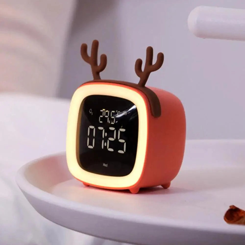 LED Wekkerlamp – Schattig Konijnontwerp met Oplaadbare Batterij en Nachtlampfunctie – Ideaal voor Kinderen 2