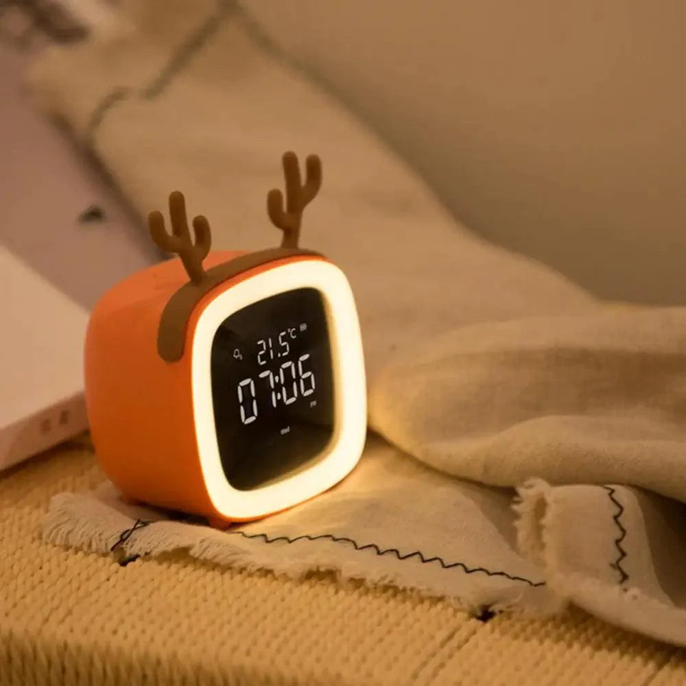 LED Wekkerlamp – Schattig Konijnontwerp met Oplaadbare Batterij en Nachtlampfunctie – Ideaal voor Kinderen 3