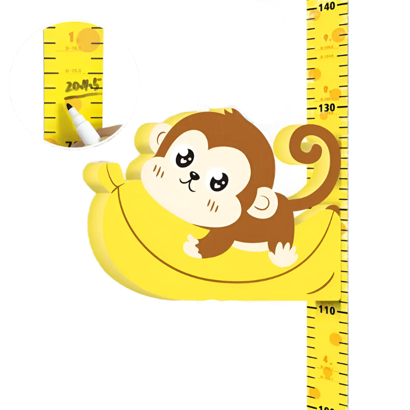 Magnetische Meetlat – Speelse Groeimeter met Dierfiguren en Verplaatsbare Stickers 1