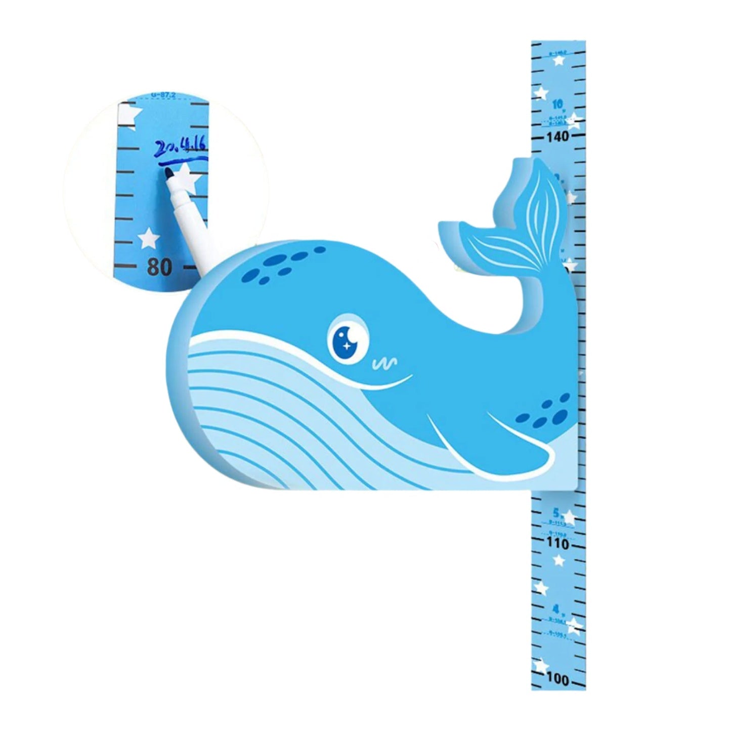 Magnetische Meetlat – Speelse Groeimeter met Dierfiguren en Verplaatsbare Stickers 2