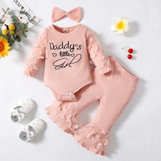 Meisjes Romper en Broek – Zachte Katoenen Stof, Perfect voor Pasgeborenen 1