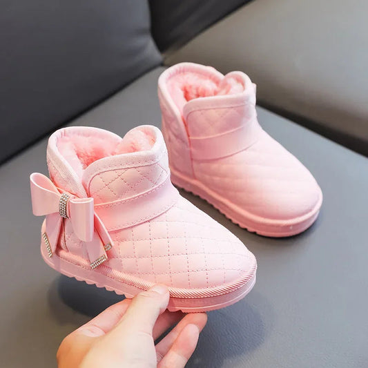 Meisjes Snowboots – Antislipzool, Waterafstotend Bovenwerk, Warme Voering – Perfect voor Winterse Avonturen 0