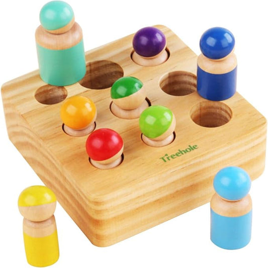 Montessori Sorteerbord – Educatief Speelgoed van Duurzaam Hout voor Creatieve Ontwikkeling 0