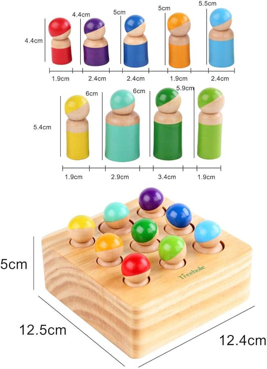 Montessori Sorteerbord – Educatief Speelgoed van Duurzaam Hout voor Creatieve Ontwikkeling 2