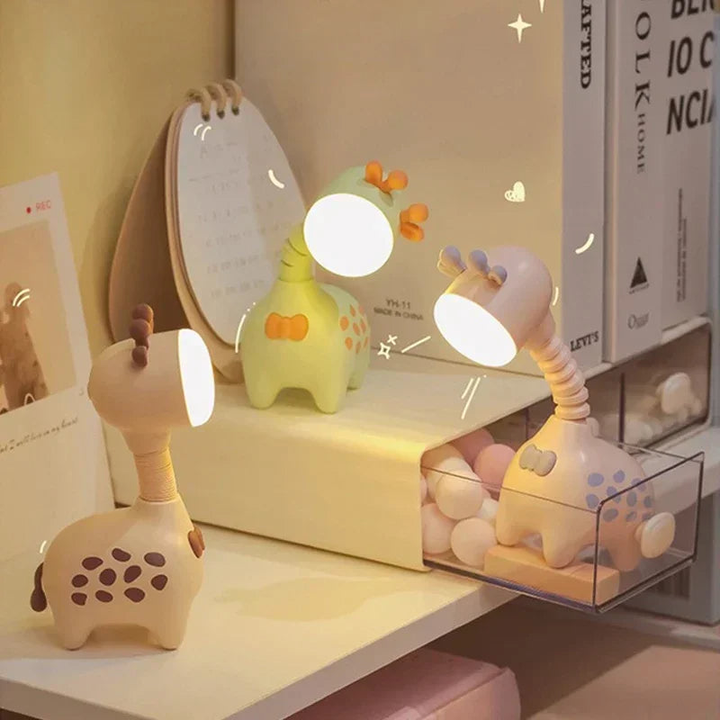 Nachtlampje Babykamer – Zacht Siliconen Giraffe Ontwerp, USB Oplaadbaar, Warm Licht 2