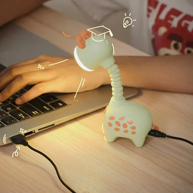 Nachtlampje Babykamer – Zacht Siliconen Giraffe Ontwerp, USB Oplaadbaar, Warm Licht 5