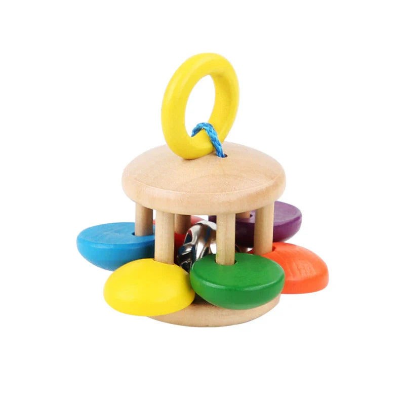 Houten Rammelaarset – Montessori Geïnspireerd, Veilig Hout, Stimuleert Motoriek en Zintuigen 5