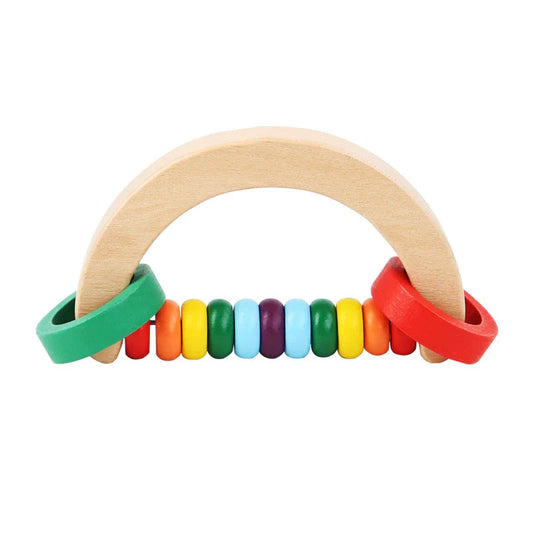 Houten Rammelaarset – Montessori Geïnspireerd, Veilig Hout, Stimuleert Motoriek en Zintuigen 2