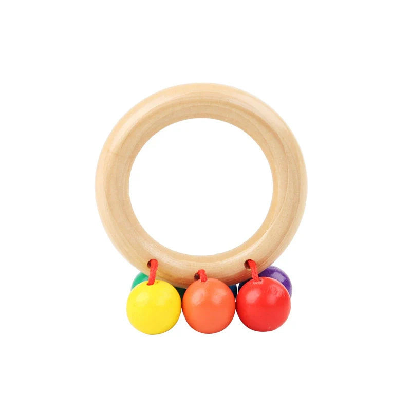 Houten Rammelaarset – Montessori Geïnspireerd, Veilig Hout, Stimuleert Motoriek en Zintuigen 4