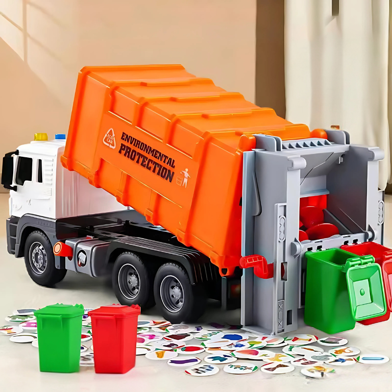 Afvalwagen Speelgoed – Educatief en Interactief met Geluid en Licht – Voor Kinderen van 3 tot 5 Jaar-5