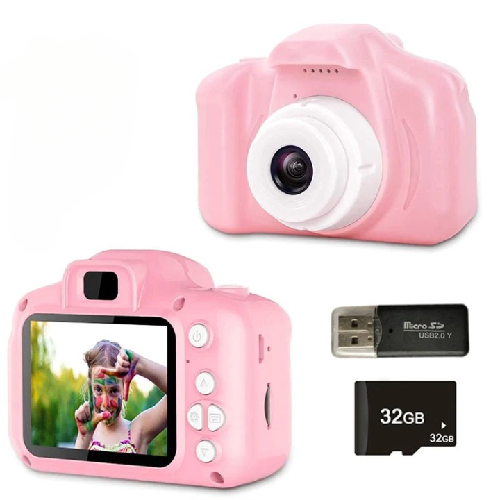Kindercamera – Schokbestendig ABS, 1080P HD Dual Lens – Voor Creatieve Kinderen 6