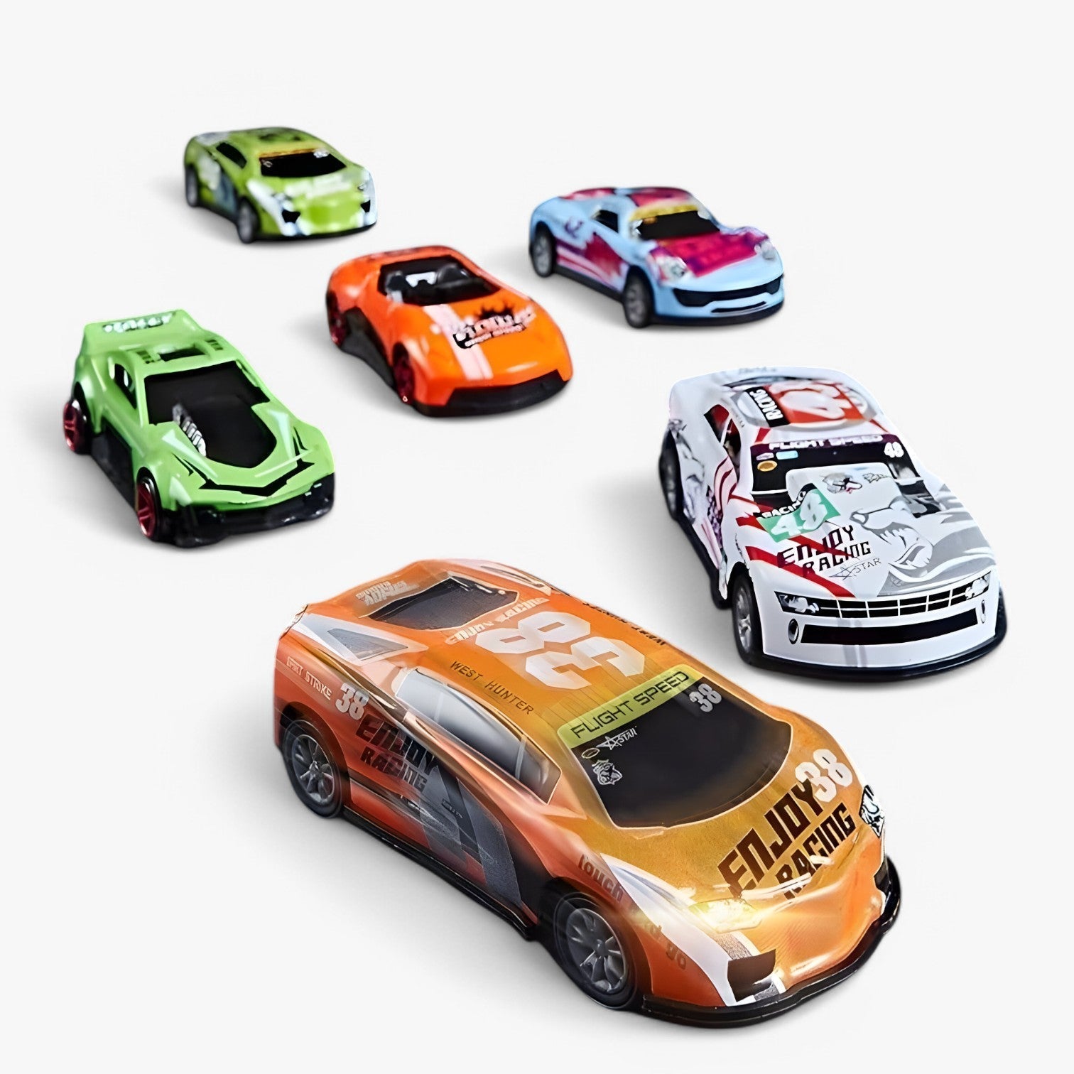 Racebaan Speelgoed – Interactieve Auto Racebaan met 6 Extra Raceauto's – Geschikt voor Kinderen vanaf 3 Jaar-3