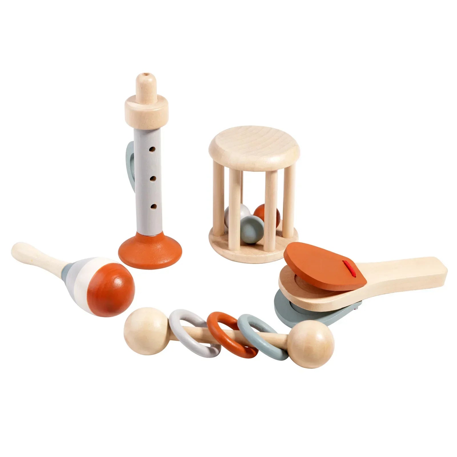 Houten Muziekset – Duurzaam Hout, Stimuleert Creativiteit & Motoriek – Voor Baby's vanaf 6 Maanden-5