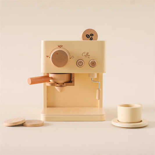 Koffieapparaat Speelgoed – Educatief Houten Rollenspel, Inclusief Accessoires – Voor Kinderen Vanaf 1 Jaar-2
