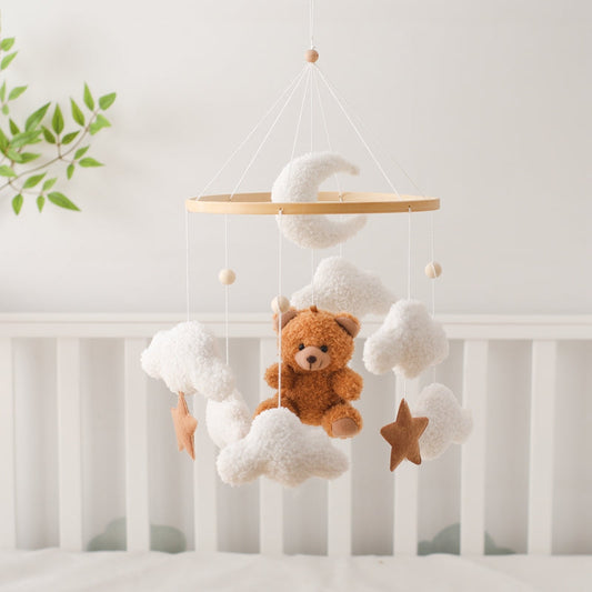 Babymobiel – Zachte Beer, 100% Katoen – Ideaal voor Wieg en Box, 45 cm Hoog-1