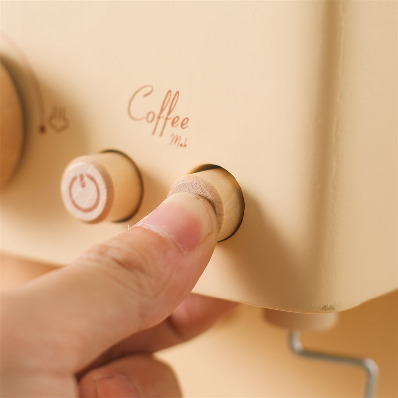 Koffieapparaat Speelgoed – Educatief Houten Rollenspel, Inclusief Accessoires – Voor Kinderen Vanaf 1 Jaar-3