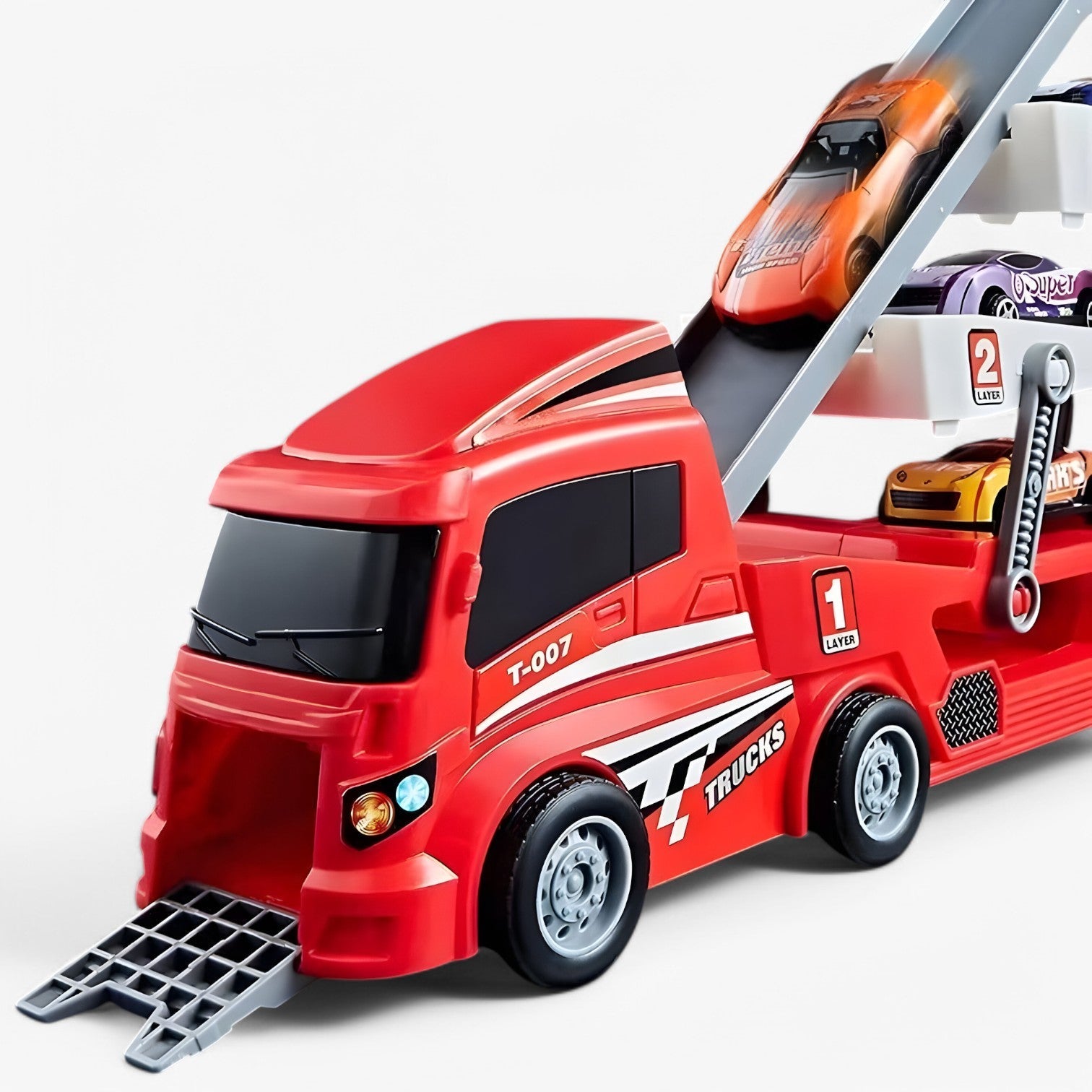 Racebaan Speelgoed – Interactieve Auto Racebaan met 6 Extra Raceauto's – Geschikt voor Kinderen vanaf 3 Jaar-6