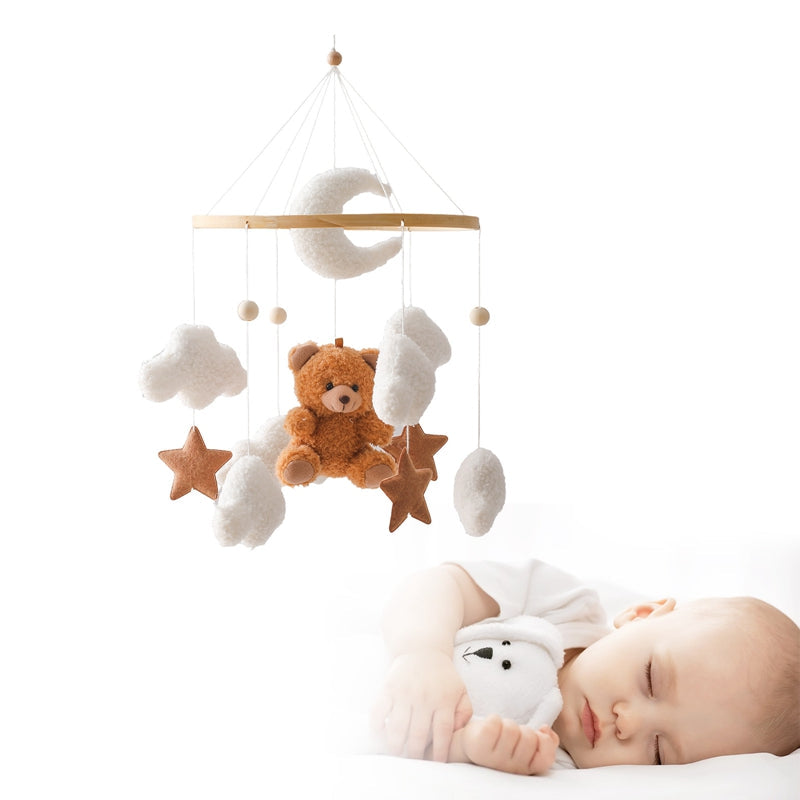 Babymobiel – Zachte Beer, 100% Katoen – Ideaal voor Wieg en Box, 45 cm Hoog-3