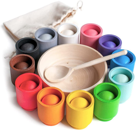 Sorterspel – Educatief Houten Spel voor Kleuren, Vormen en Cijfers – Ideaal Educatief Speelgoed voor Peuters 0