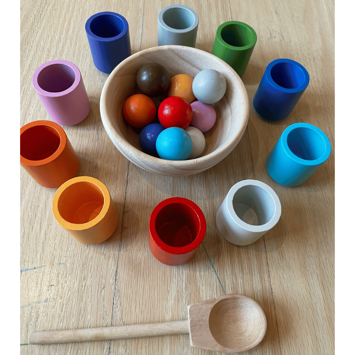 Sorterspel – Educatief Houten Spel voor Kleuren, Vormen en Cijfers – Ideaal Educatief Speelgoed voor Peuters 2
