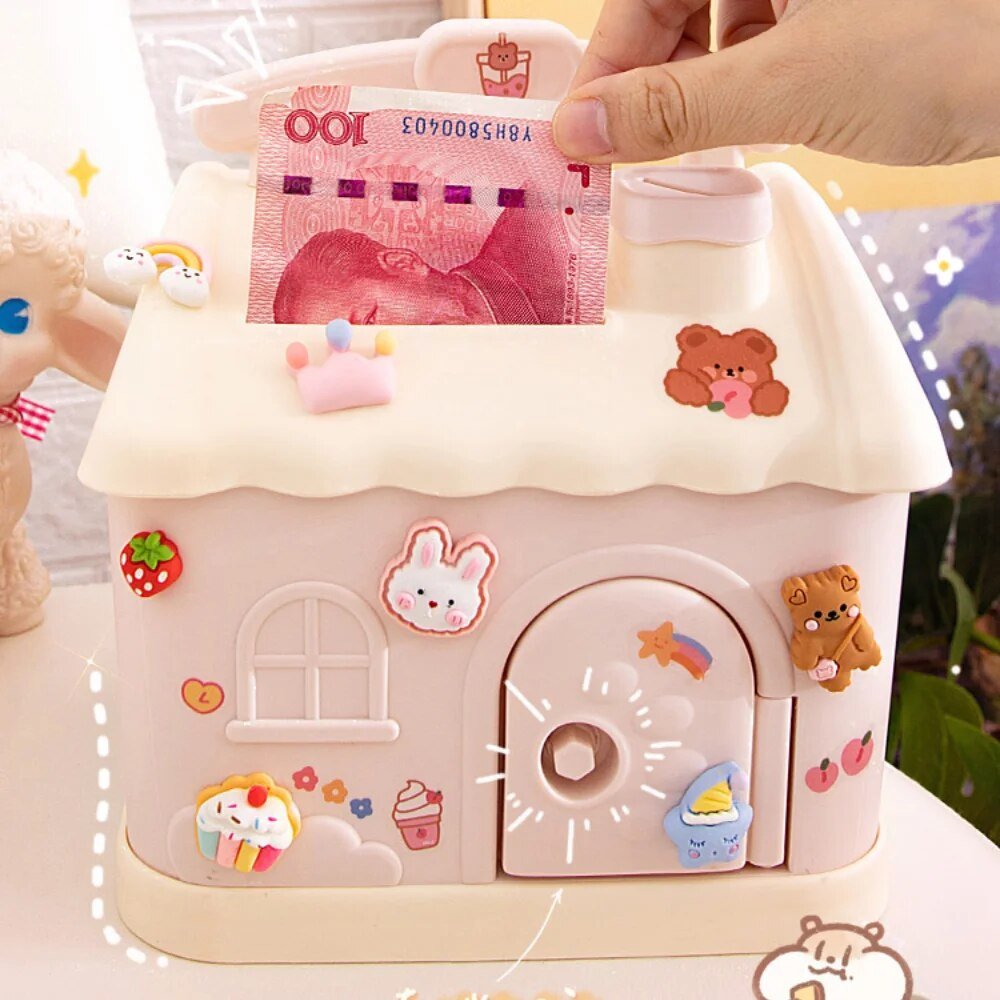 Spaarpot – Uniek Ontwerp voor Munten en Briefgeld, Houten Spaarpot voor Kinderen 5